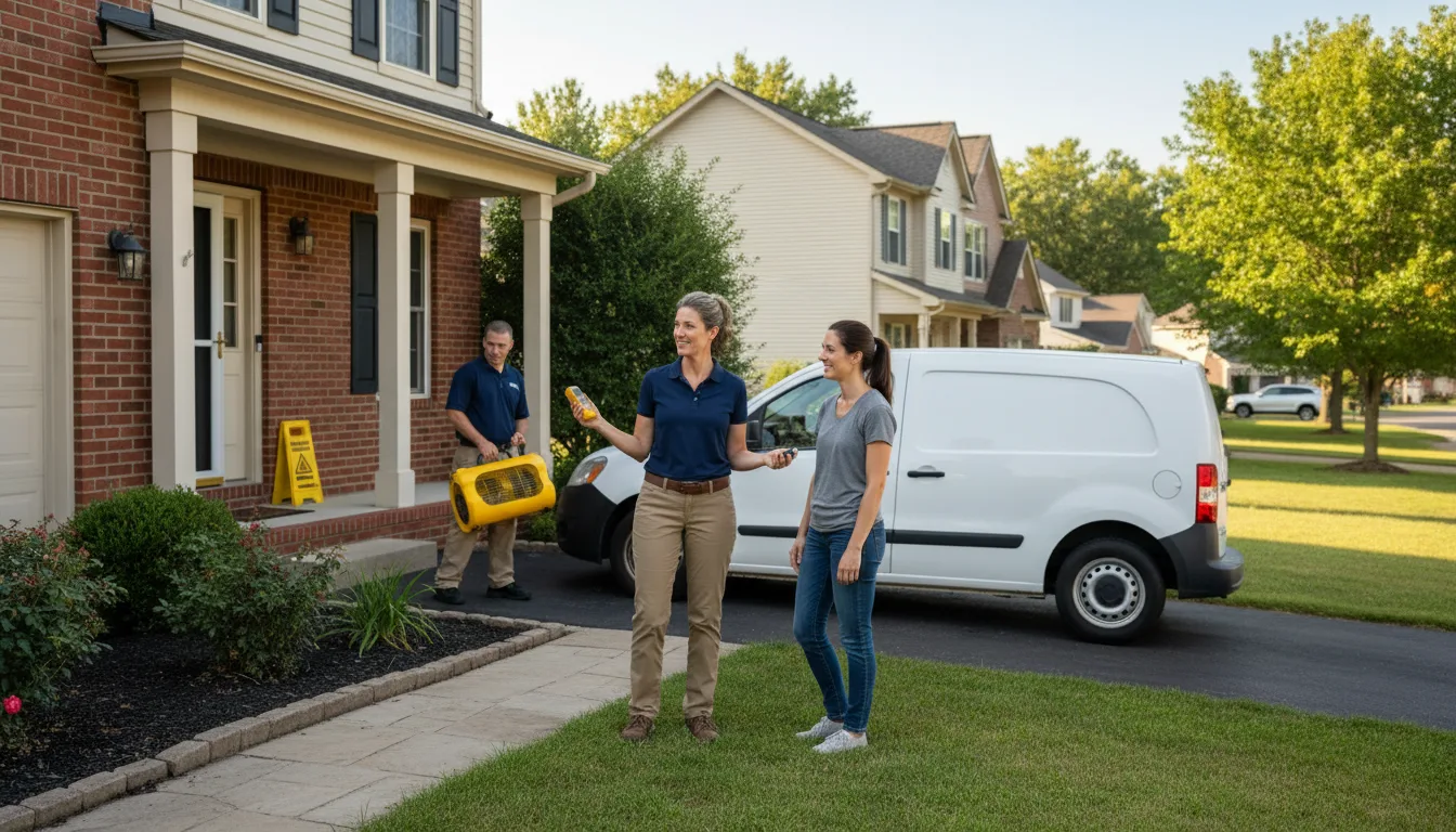 Residential water damage restoration in Rouseville, PA